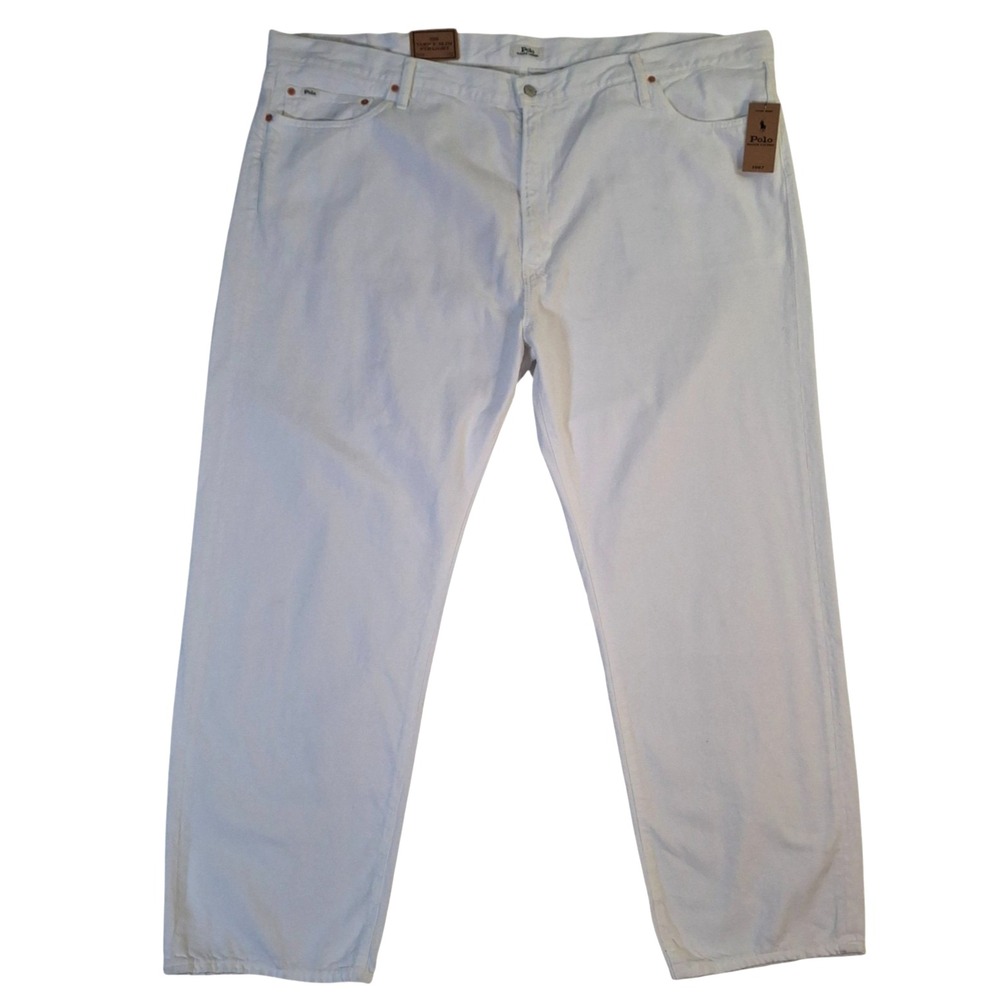 Polo Ralph Lauren The Varick Slim Straight Jeans Men's 50Bx32* White Denim